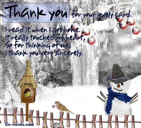 Winter Thank You... Free Thank You eCards, Greeting Cards | 123 Greetings