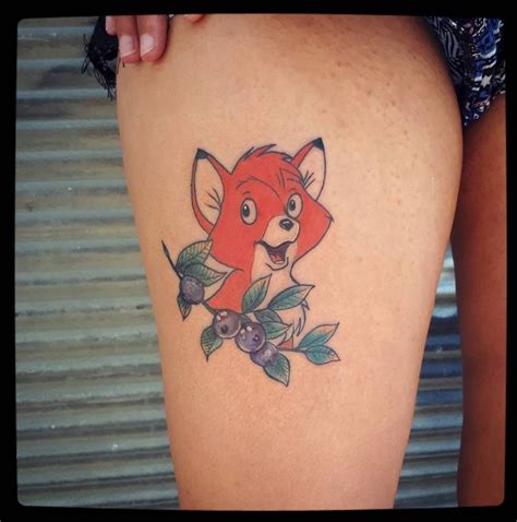 fox tattoo from the disney movie 'the fox and the hound' my new love!