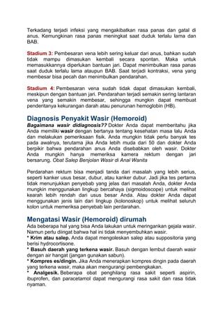 Obat salep benjolan wasir di anal wanita | PDF