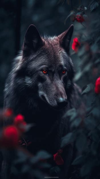 Premium Photo | Black wolf wallpapers for iphone and android. these hd wallpapers will make you ...