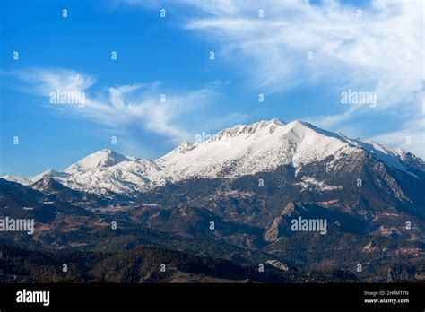 Snow-capped Taurus mountains in Antalya - Turkey Stock Photo - Alamy