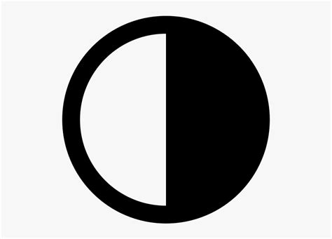 Last Quarter Moon Png - Third Quarter Moon Symbol, Transparent Png ...