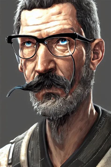 a epic and fantasy concept art of gordon freeman, half | Stable Diffusion