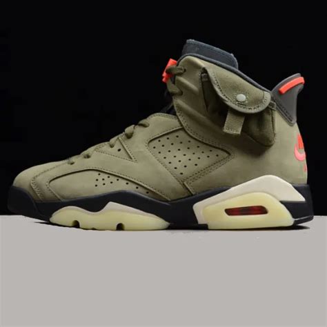 Travis Scott Air Jordan 6 Medium Olive Cactus Jack CN1084-200