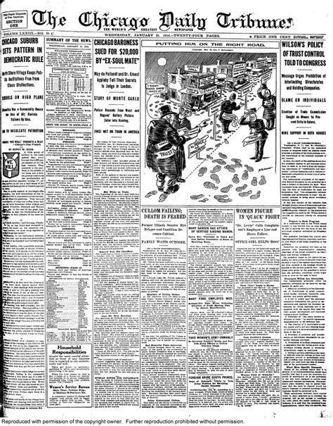 Chicago Tribune - Historical Newspapers | Historical newspaper, Chicago tribune, Chicago