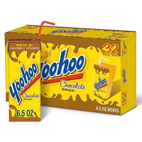 Amazon.com: Yoo-hoo Chocolate Drink, 6.5 fl oz boxes, 32 pack : Grocery & Gourmet Food