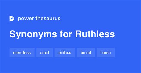 Ruthless synonyms - 1 572 Words and Phrases for Ruthless