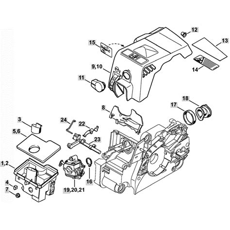 Stihl MS 180 Chainsaw (MS180C-BZ) Parts Diagram, Air Filter