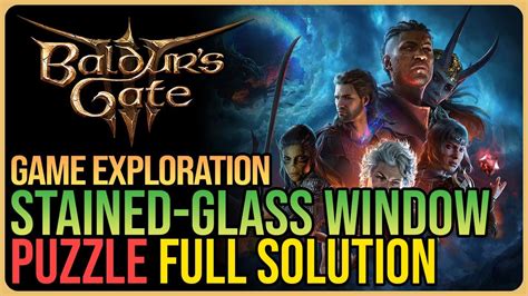 Stained-Glass Window Puzzle Baldur's Gate 3 - YouTube