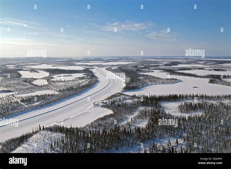 Aerial view mackenzie river delta hi-res stock photography and images ...