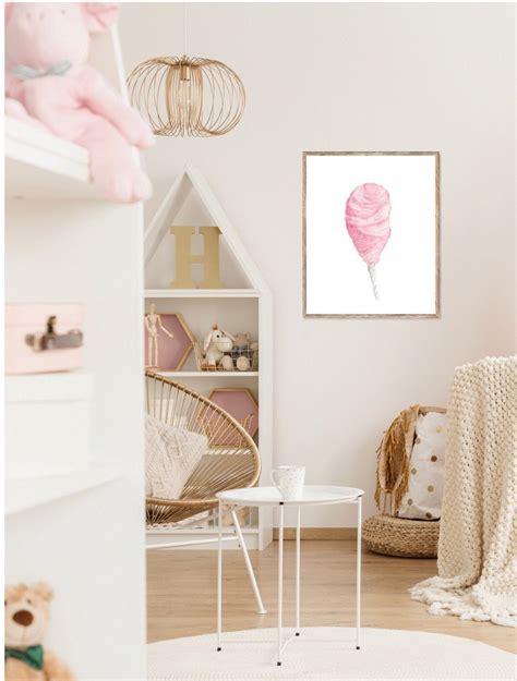 Circus Theme Nursery Sweet Shop Print Pink Cotton Candy Watercolor Print Instant Download - Etsy