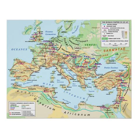 Roman Empire Map Poster | Zazzle | Roman empire map, Roman empire ...