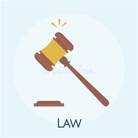 Illustration of Law Hammer Concept Stock Illustration - Illustration of icon, abjudicator: 113342794