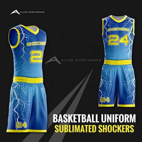 Sublimated Basketball Uniforms - Allen Sportswear | Basketball uniforms ...