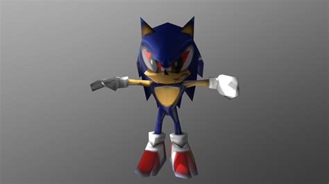 Sonic Chronicles: The Dark Brotherhood - Sonic - 3D model by blacktailsthefox [19f79cd] - Sketchfab