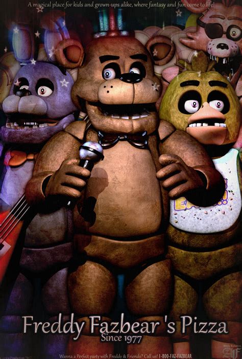 Freddy Fazbear's Pizza - Old Pizzeria Poster by GamesProduction on DeviantArt