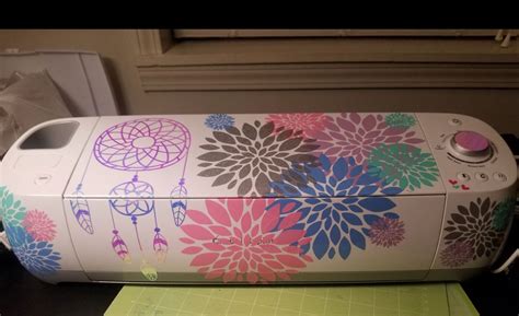 Decorated cricut machine | Cricut crafts, Cricut creations, Cricut craft room