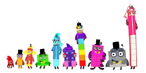 Numberblocks 1 10 Happy Poses By Alexiscurry On Devia - vrogue.co