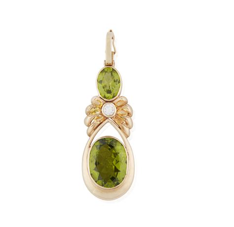 14k Peridot Pendant | Witherell's Auction House