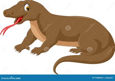 Cute Komodo Cartoon Vector Illustration | CartoonDealer.com #66393768