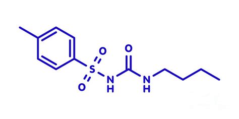 Tolbutamide Diabetes Drug Molecule Photograph by Molekuul/science Photo Library - Fine Art America