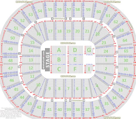 Melbourne Rod Laver Arena seating plan - Detailed seat & row numbers ...