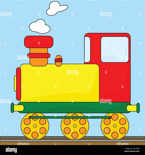 Tren de dibujos animados Imagen Vector de stock - Alamy