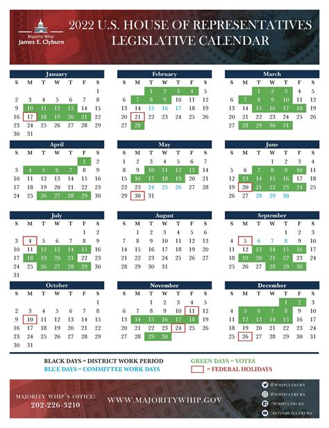 Congressional Calendars | WSU Government Relations | Washington State University