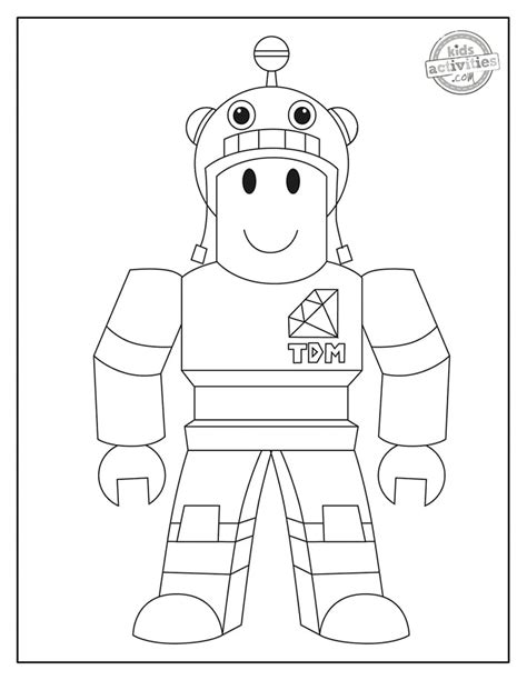 Blank Roblox Coloring Pages Coloring Pages