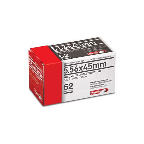 Aguila 5.56x45mm 62 Grain - FMJBT: High-Quality Ammunition for Optimal Performance