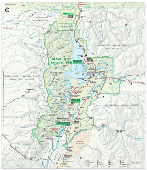 Printable Map Of Grand Teton National Park