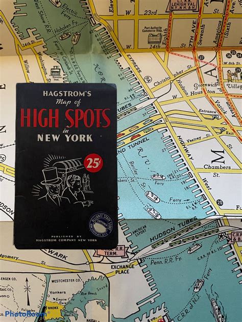 Vintage 1940s New York City Map Hagstrom's Map of High - Etsy Canada ...