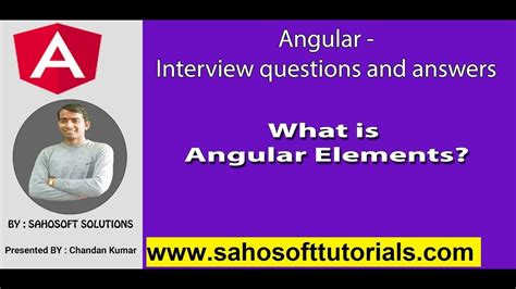 Angular Interview : What is Angular Elements | Angular Elements - YouTube