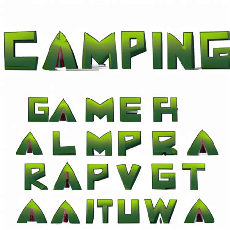 Digital Graphic Camping Font · Creative Fabrica