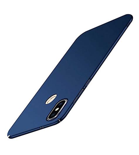 Xiaomi Redmi Note 5 Pro Plain Cases TBZ - Blue - Plain Back Covers ...