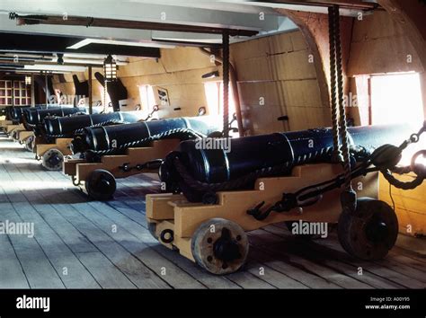 HMS Victory Portsmouth Lower Gun Deck Stock Photo - Alamy