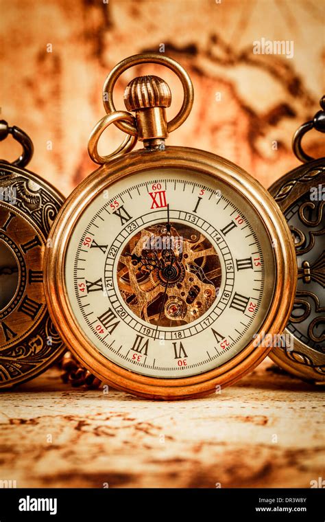 Vintage Antique pocket watch Stock Photo - Alamy