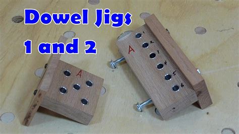 I've made a couple of dowel jigs to use on a table and bench project ...