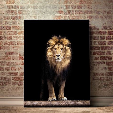 Lion Wall Art Lion Wall Decor Lion Poster Lion Canvas Lion | Etsy Tiger ...