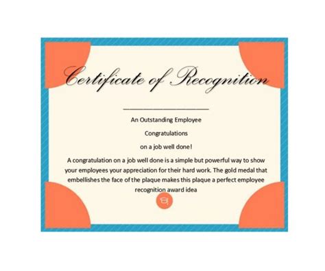 Employee Recognition Award Template For Your Needs