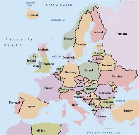 World Map Europe And Russia – Topographic Map of Usa with States