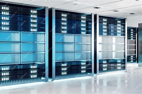 Premium Photo | Contemporary server room background