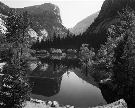 Mirror Lake, Morning, Yosemite National Park, 1928 - Ansel Adams - WikiArt.org