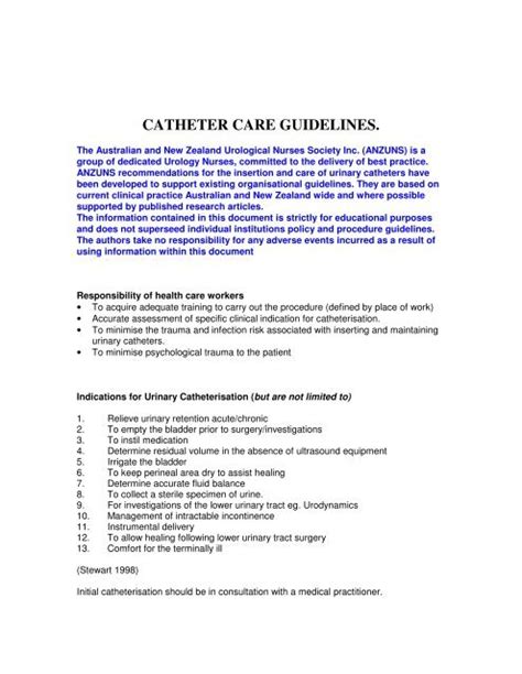 Nursing Care Plan Foley Catheter