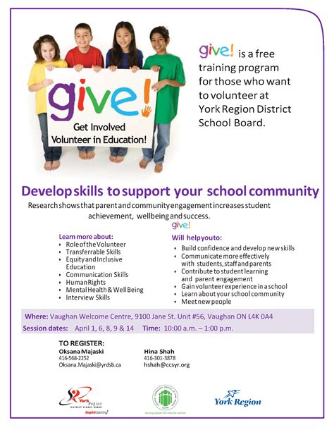 GIVE! Get Involved Volunteer In Education – Ventura Park PS BLOG