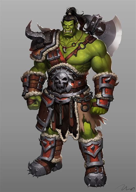 ArtStation - ORC CONCEPT ART, KangSojin /CHOCOLAZY | Fantasy character design, Warcraft art ...