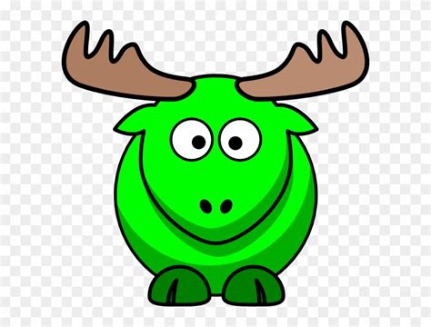 Download Moose Green Kids Clip Art - Cartoon Elk - Png Download Png Download - PikPng
