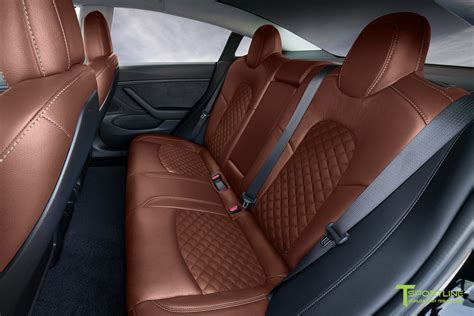 Tesla Model 3 Seat Upgrade Interior Kit - Signature Diamond Design - T Sportline - Tesla Model S ...