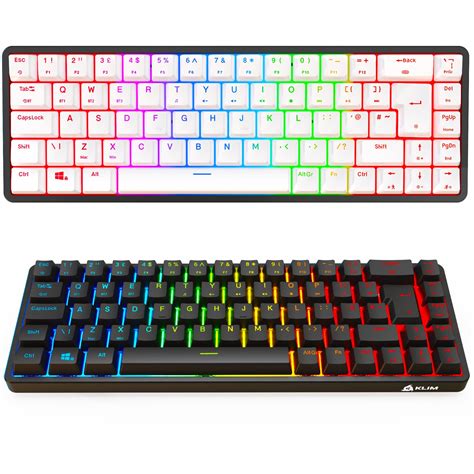 Buy KLIM Shift Wireless Mechanical Keyboard 60% - NEW 2023 - Hotswap RGB Extra 69 keycap Set ...