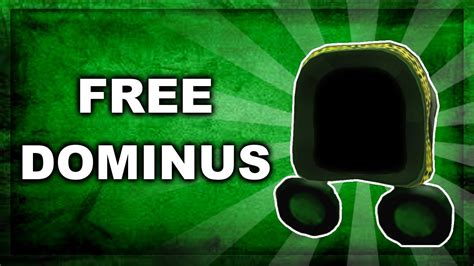 How to Make Your Own Dominus for Free Roblox [Dominus Emerald] - YouTube